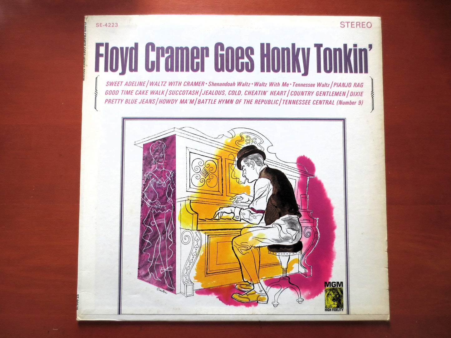 FLOYD CRAMER, Goes HONKY Tonkin', Country Record, Ragtime Records, Honky Tonk Records, Vinyl Record, Vinyl Lp, 1975 Records