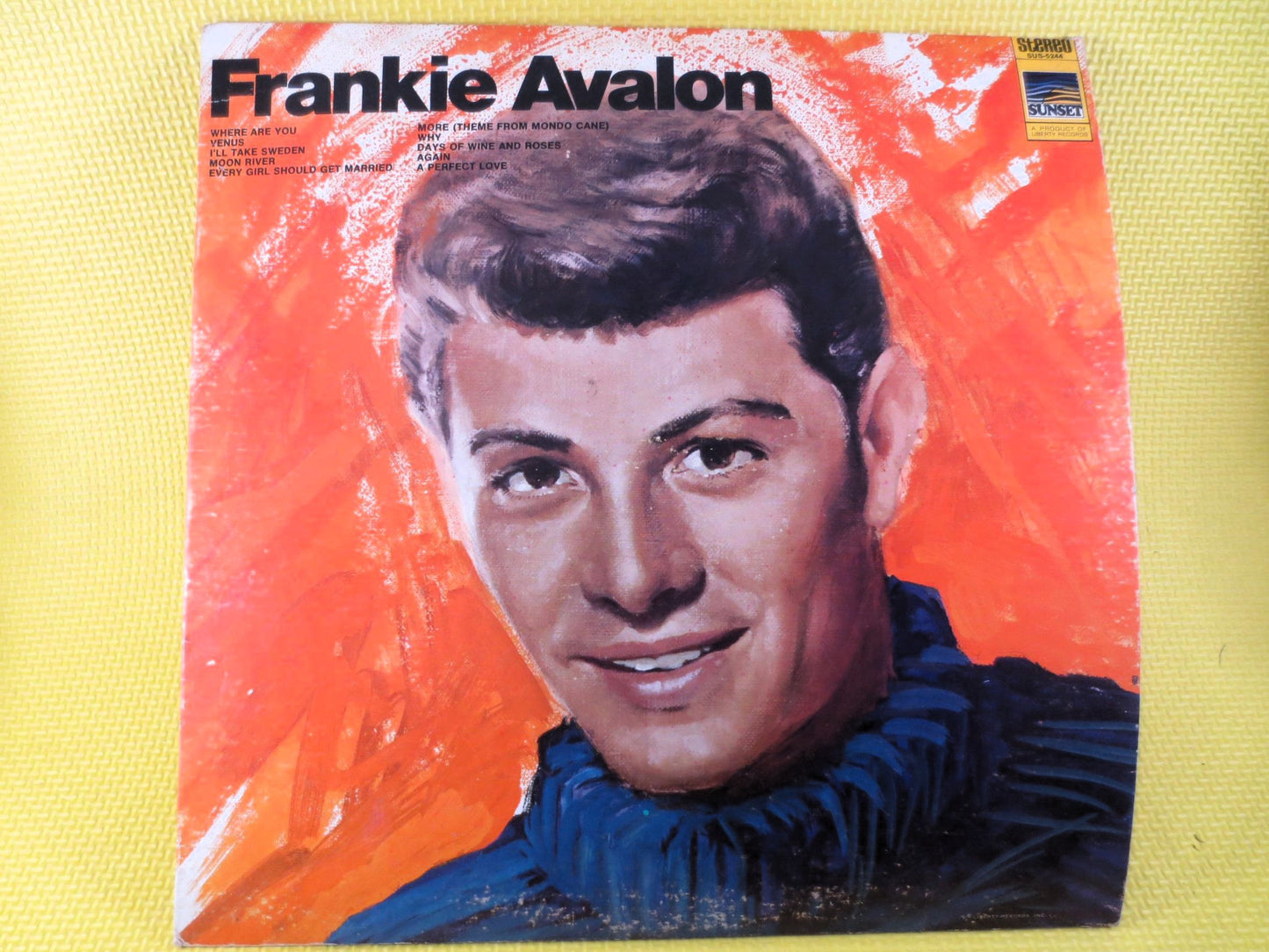 FRANKIE AVALON, VENUS, Frankie Avalon Album, Frankie Avalon Lp, Frankie Avalon Hits, Frankie Avalon Songs, Beach Music Album, 1969 Records