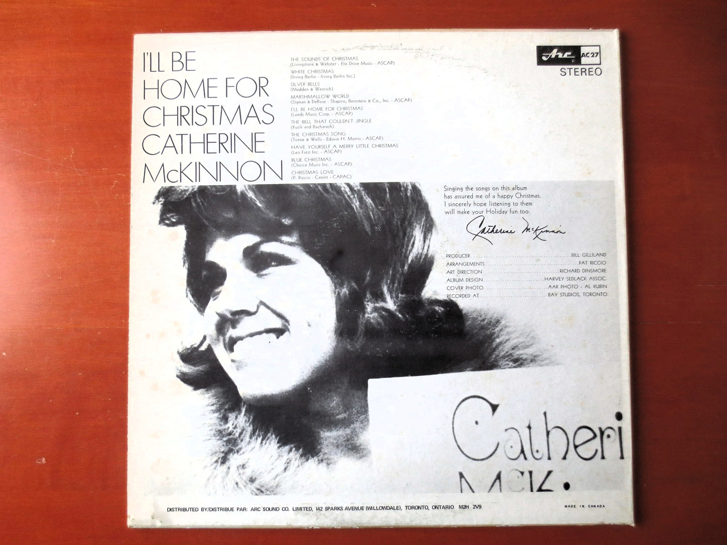 CATHERINE McKINNON, I'll Be Home for CHRISTMAS, Christmas Records, Christmas Albums, Christmas Lp, Vinyl Lps, 1966 Records