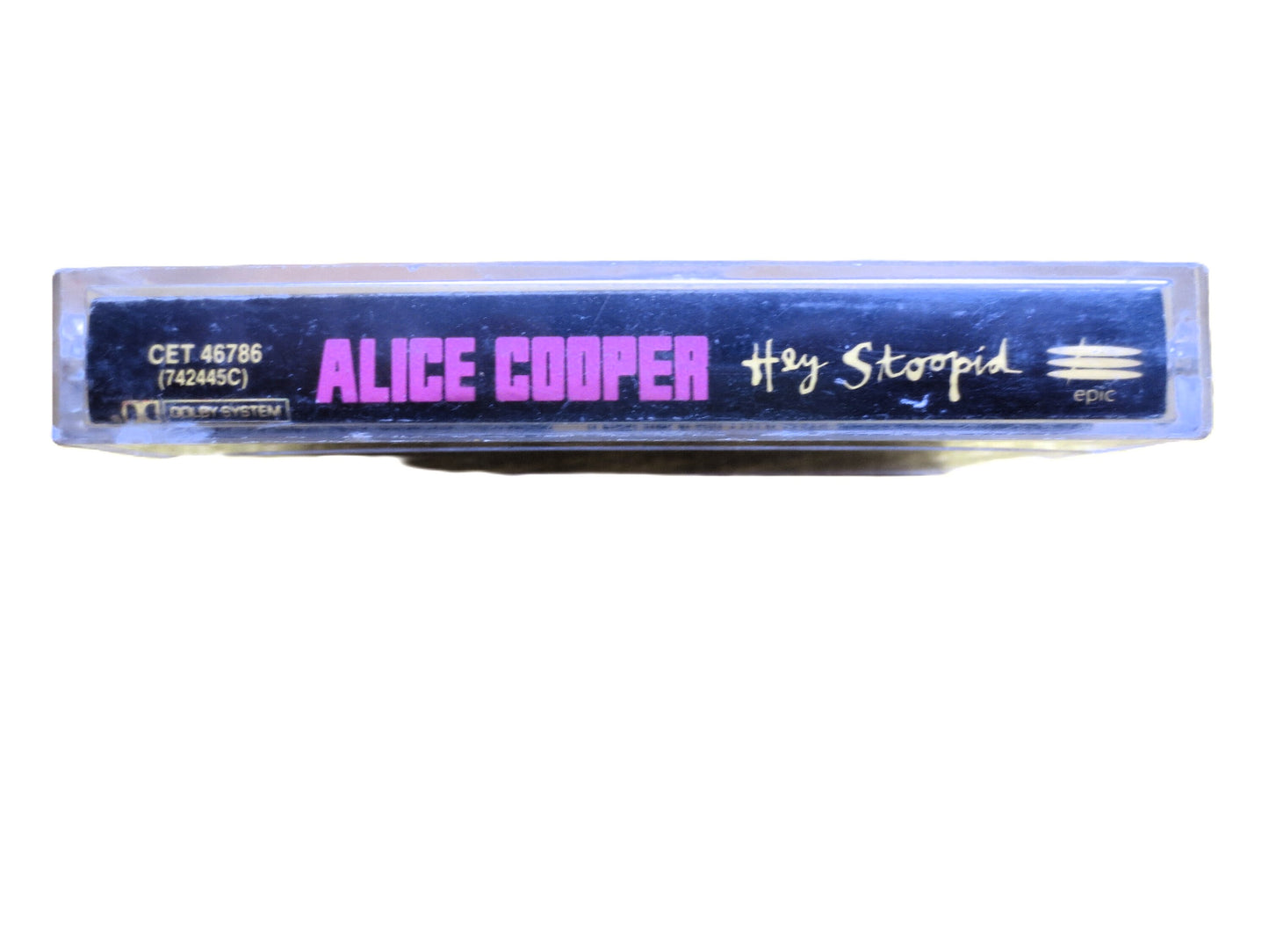 ALICE COOPER Tape, Hey STOOPID, Alice Cooper Album, Alice Cooper Music, Tape Cassette, Rock Cassette, Rock Lp, 1991 Cassette