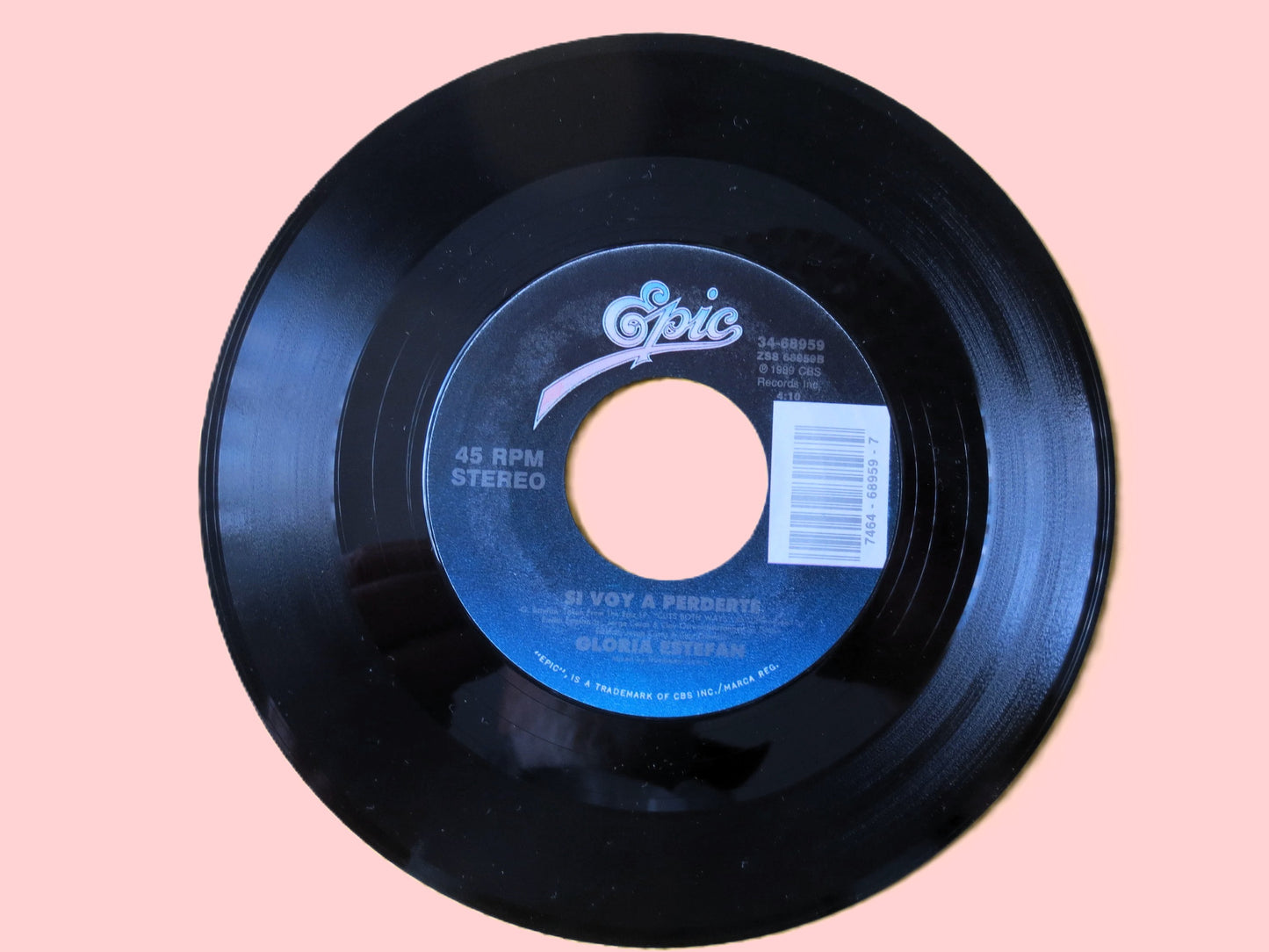 Gloria Estefan - Don't Wanna Lose You - 45 RPM - Vinyl Pop - 1989 Record