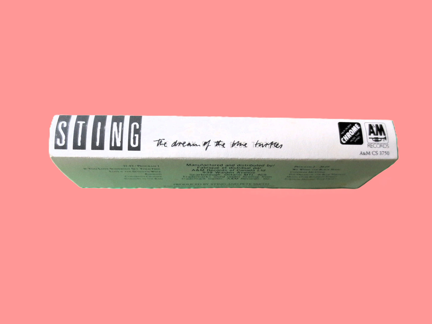 STING, DREAM of the TURTLES, Sting Tape, Sting Album, Tape Cassette, Police Cassette, Rock Cassette, Sting lp, Cassette Music