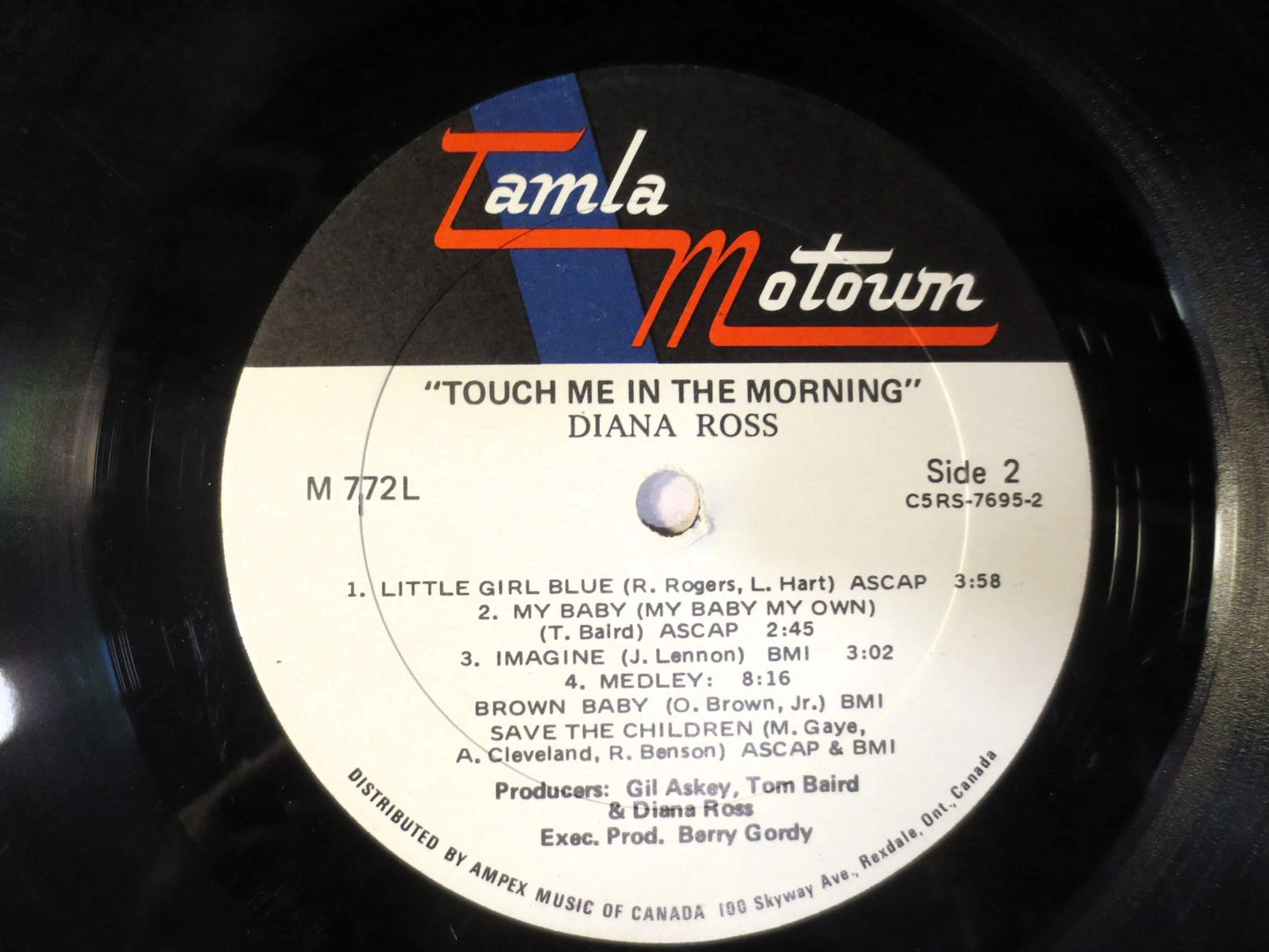 DIANA ROSS, TOUCH Me in the Morning, Diana Ross Album, Diana Ross Vinyl, Diana Ross Lp, Motown Vinyl, 1973 Records
