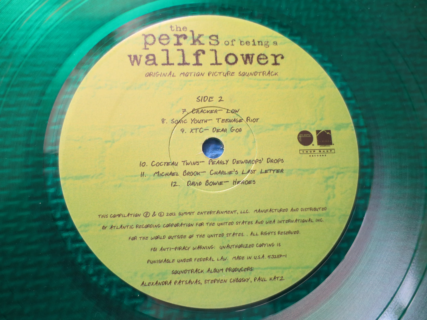 The PERKS Of Being A WALLFLOWER, SOUNDTRACK Record, Soundtrack Album, Rock Record, Soundtrack Lp, Vintage Vinyl, Vintage Record, 1976 Record