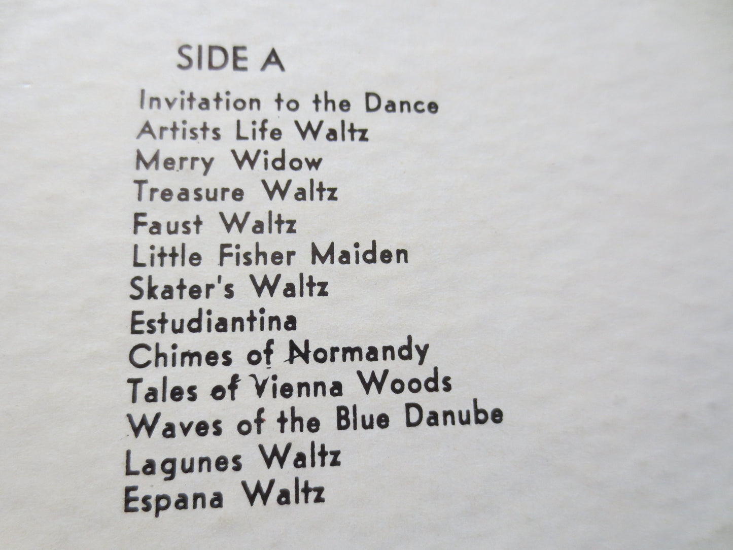 Old MUSIC BOX, WALTZ Melodies, Music Boxes, Antique Music Box, Vintage Music Box, Music Box Record, Music Box Album, Records, 1955 Records