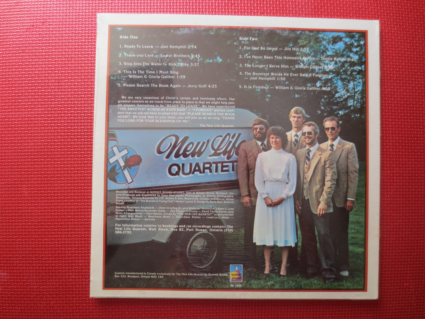 NEW Life QUARTET, Factory SEALED, Ready to Leave, Religious Record, Religious Album, Gospel Album, Gospel Record, Gospel Lps, 1972 Records