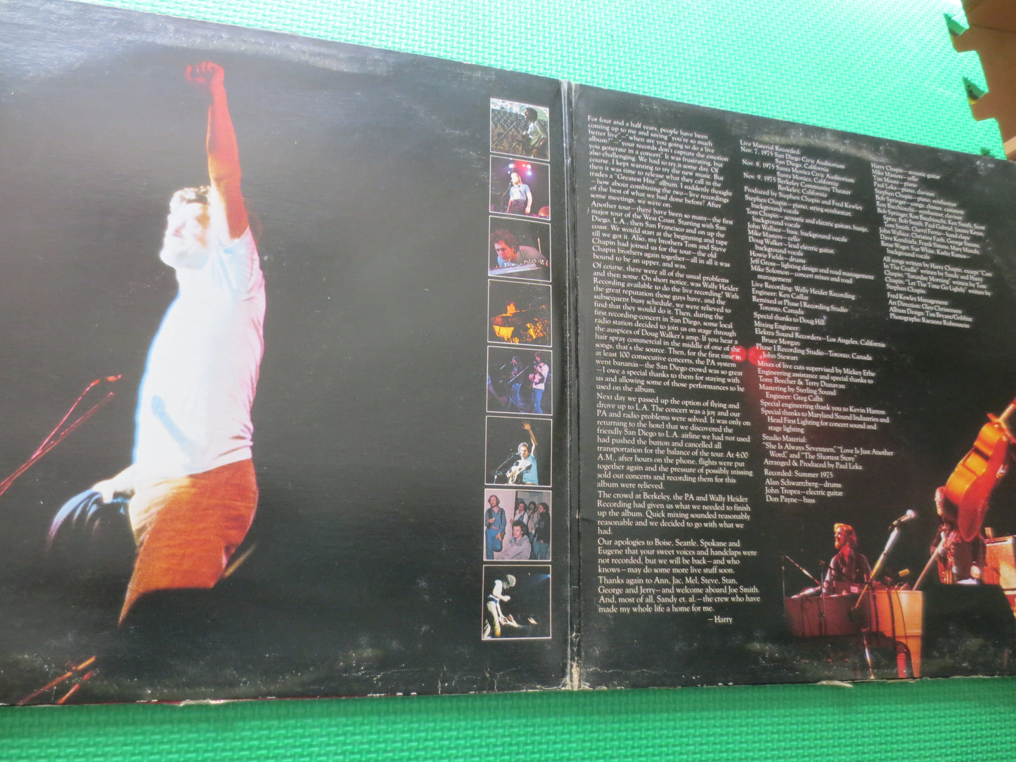 HARRY CHAPIN, Greatest Stories, LIVE, Harry Chapin Record, Harry Chapin Vinyl, Vintage Vinyl, Records, Vinyl, 1976 Records