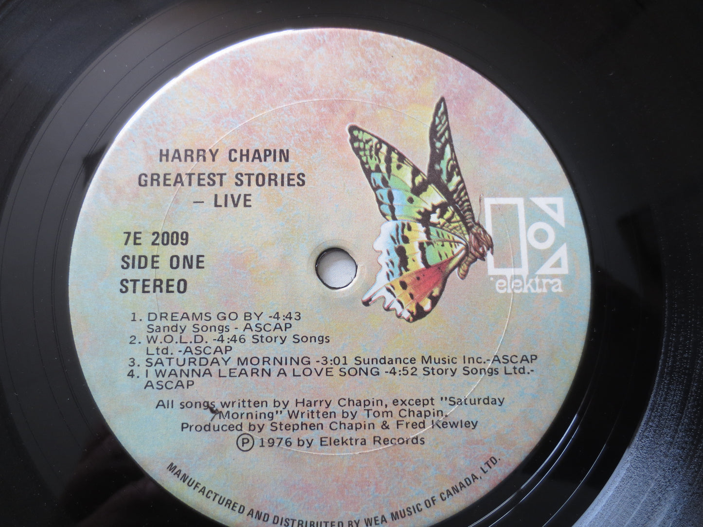 HARRY CHAPIN, Greatest Stories, LIVE, Harry Chapin Record, Harry Chapin Vinyl, Vintage Vinyl, Records, Vinyl, 1976 Records
