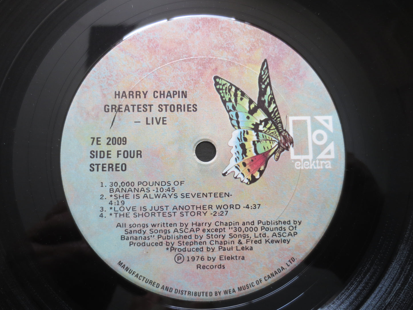 HARRY CHAPIN, Greatest Stories, LIVE, Harry Chapin Record, Harry Chapin Vinyl, Vintage Vinyl, Records, Vinyl, 1976 Records