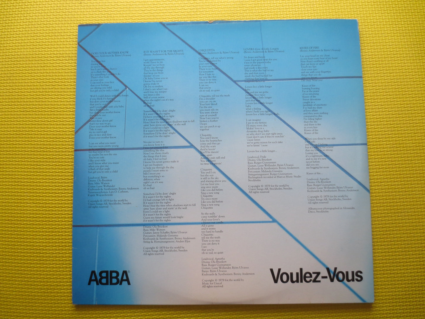 ABBA Album, Abba VOULEZ-VOUS, Abba Vinyl, Vintage Vinyl, Abba Record, Abba Lp, Vinyl Lp, Vintage Abba, Vinyl, 1979 Records