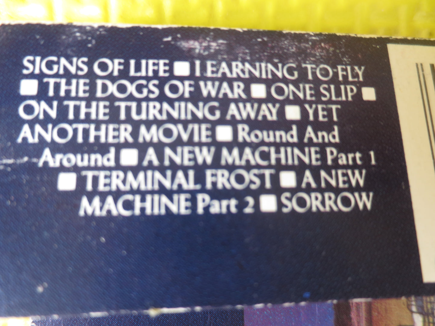 PINK FLOYD, MOMEMTARY Lapse of Reason, Pink Floyd Tape, Pink Floyd Cassette, Tape Cassette, Pink Floyd Album, 1987 Cassette