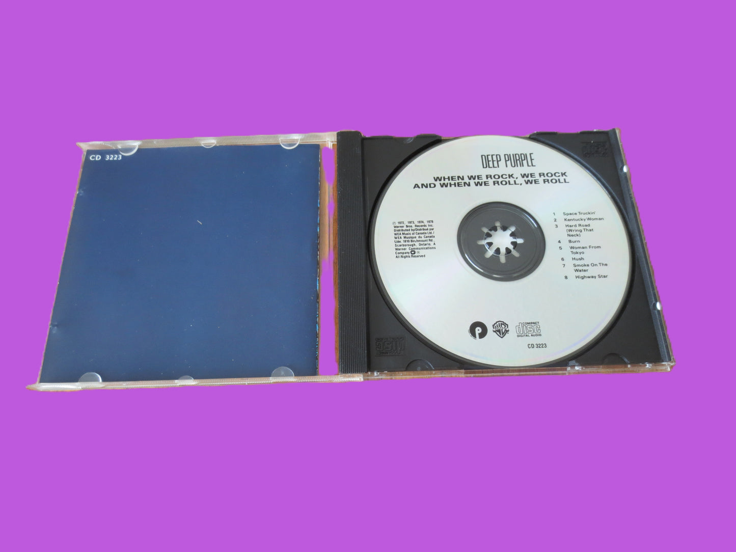 DEEP PURPLE, When We Rock, 1988 Compact Disc, Vintage Cd