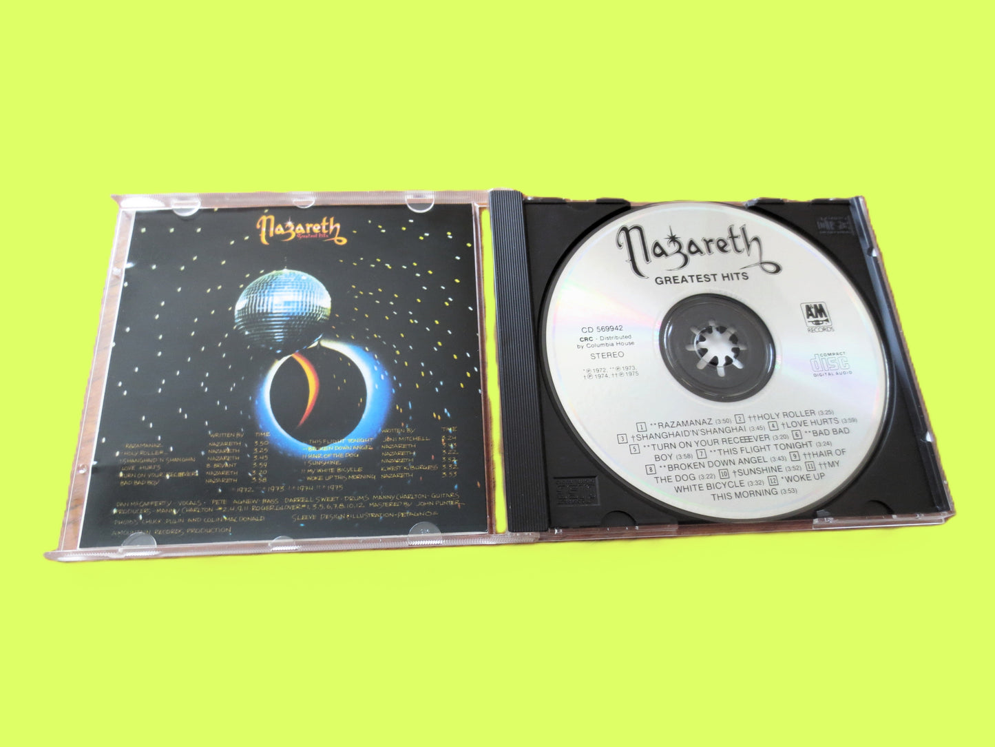 NAZARETH, Greatest Hits, 1985 Compact Disc, Vintage Cd