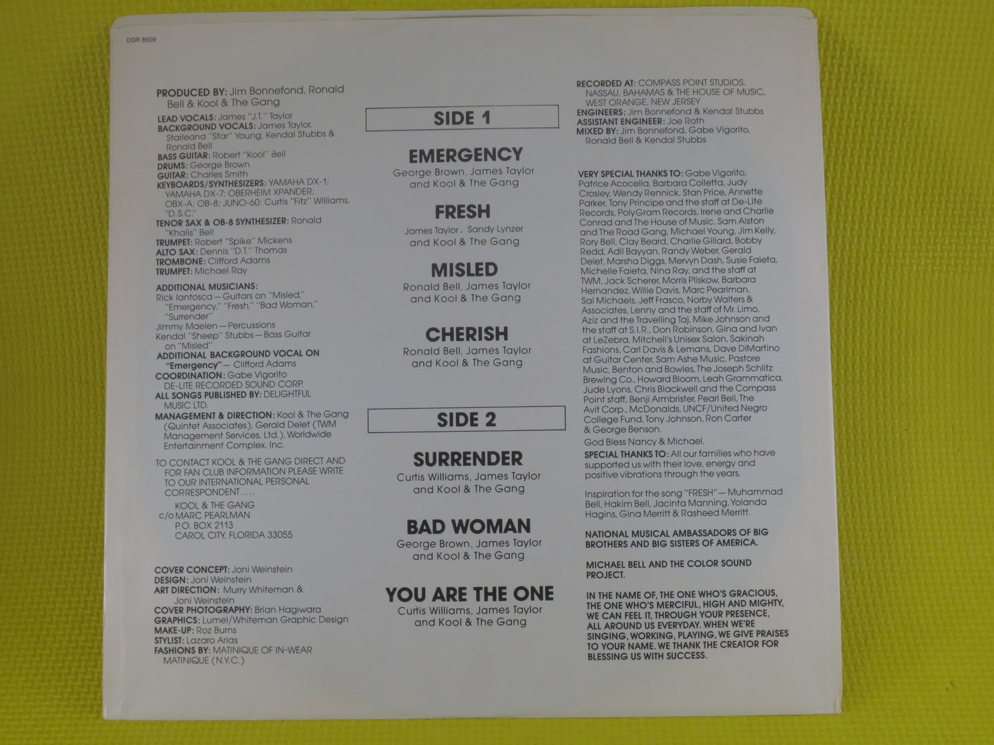 KOOL and the GANG, EMERGENCY, Disco Album, Funk Albums, Disco Record, Disco Lp, Soul Record, Funk Record, Lps, Vintage Records, 1984 Records