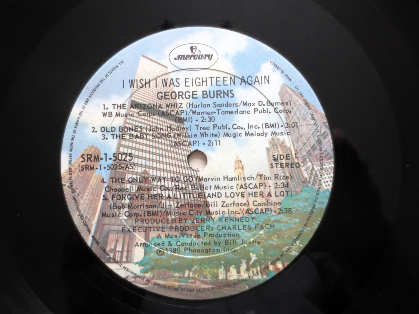 GEORGE BURNS, I Wish I was Eighteen Again, Comedy Album, 1980 Record, Vinyl Lp