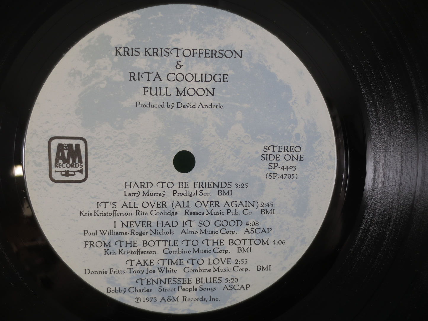 KRIS KRISTOFFERSON, Full Moon, KRISTOFFERSON lps, Vinyl Record, Vintage Vinyl, Record Vinyl, Country Records, 1973 Records