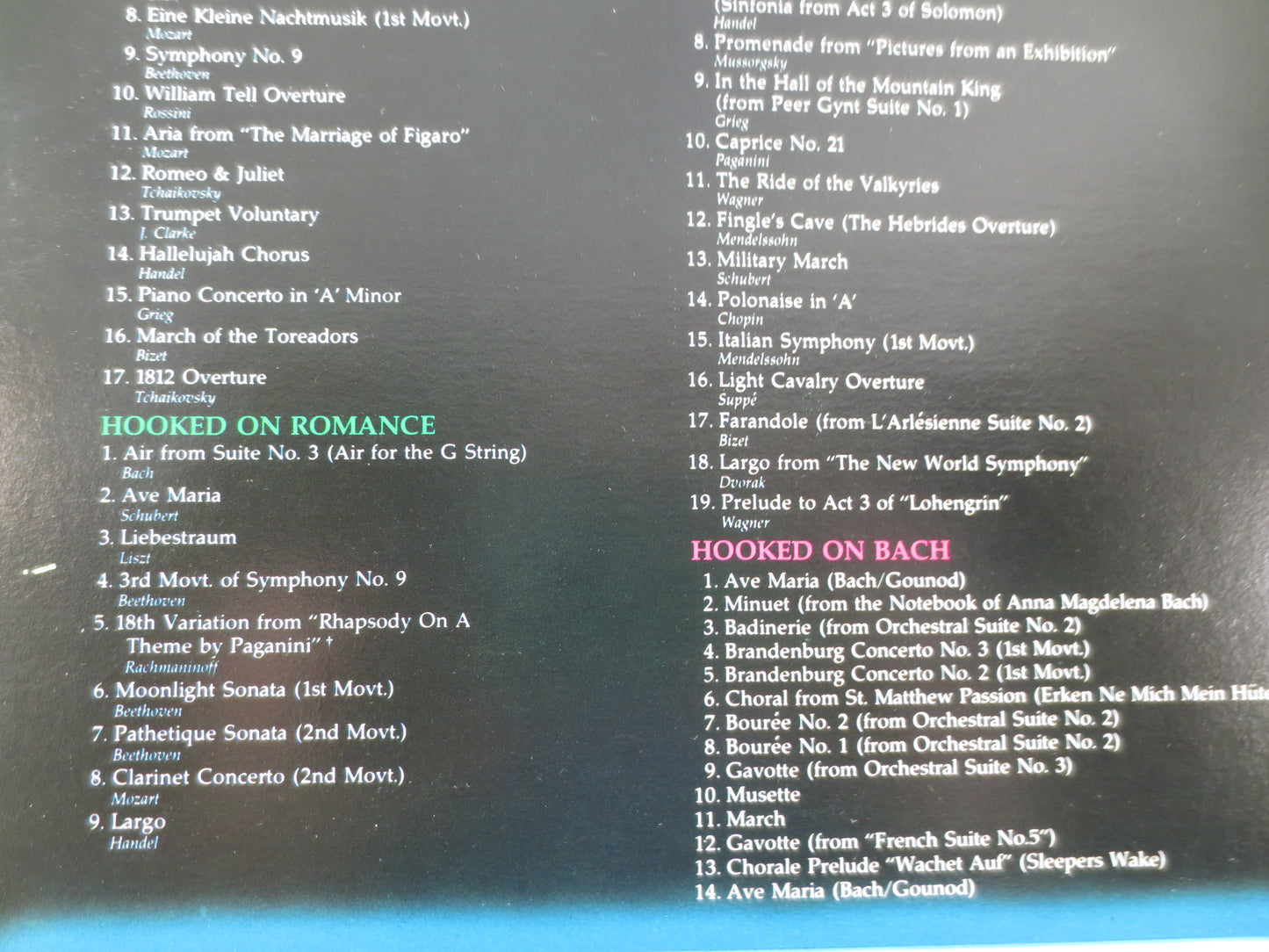 HOOKED ON CLASSICS, Pop Album, Classical Pop, Vintage Vinyl, Vintage Album, Classical Album, Classical Vinyl, 1981 Records