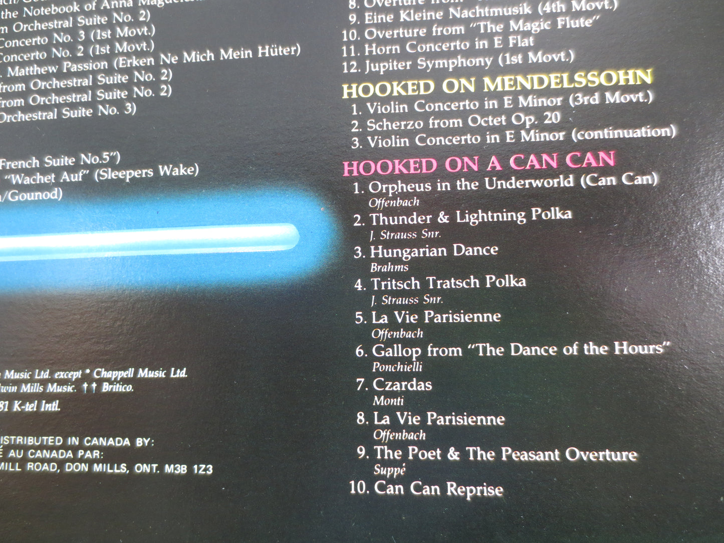 HOOKED ON CLASSICS, Pop Album, Classical Pop, Vintage Vinyl, Vintage Album, Classical Album, Classical Vinyl, 1981 Records