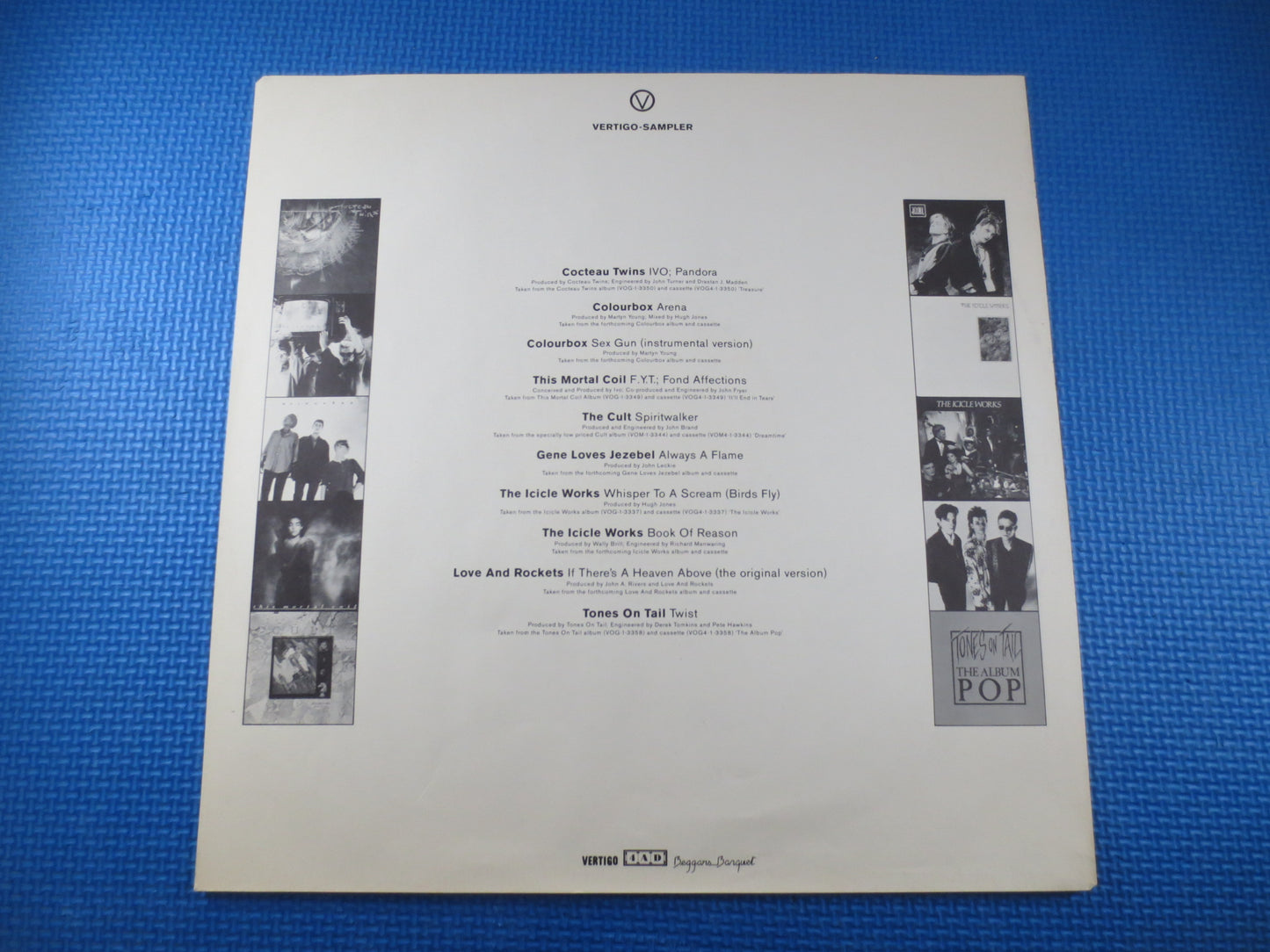 VERTIGO-SAMPLER, ROCK Records, Vintage Vinyl, The Boomtown Rats Lp, Tears for Fears Lp, Zerra 1 Album, Rock Lp, Vintage Records, 1985 Record