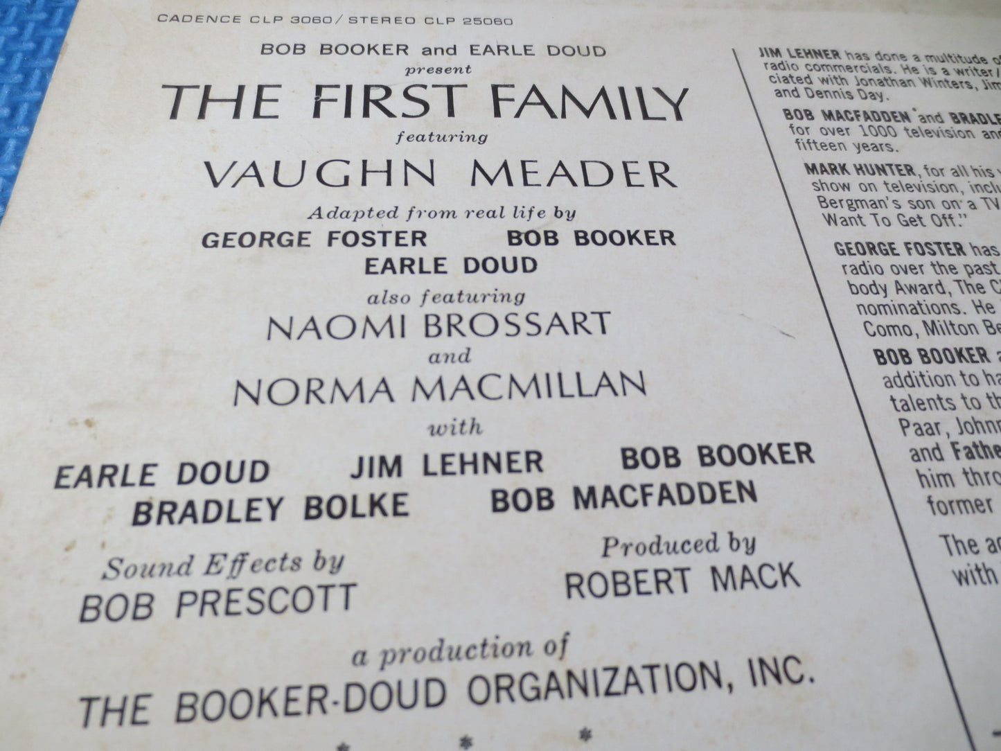 The FIRST FAMILY, COMEDY Album, John F. Kennedy Lp, John Kennedy Album, John Kennedy Speech, Comedy Record, Vintage Records, 1962 Records