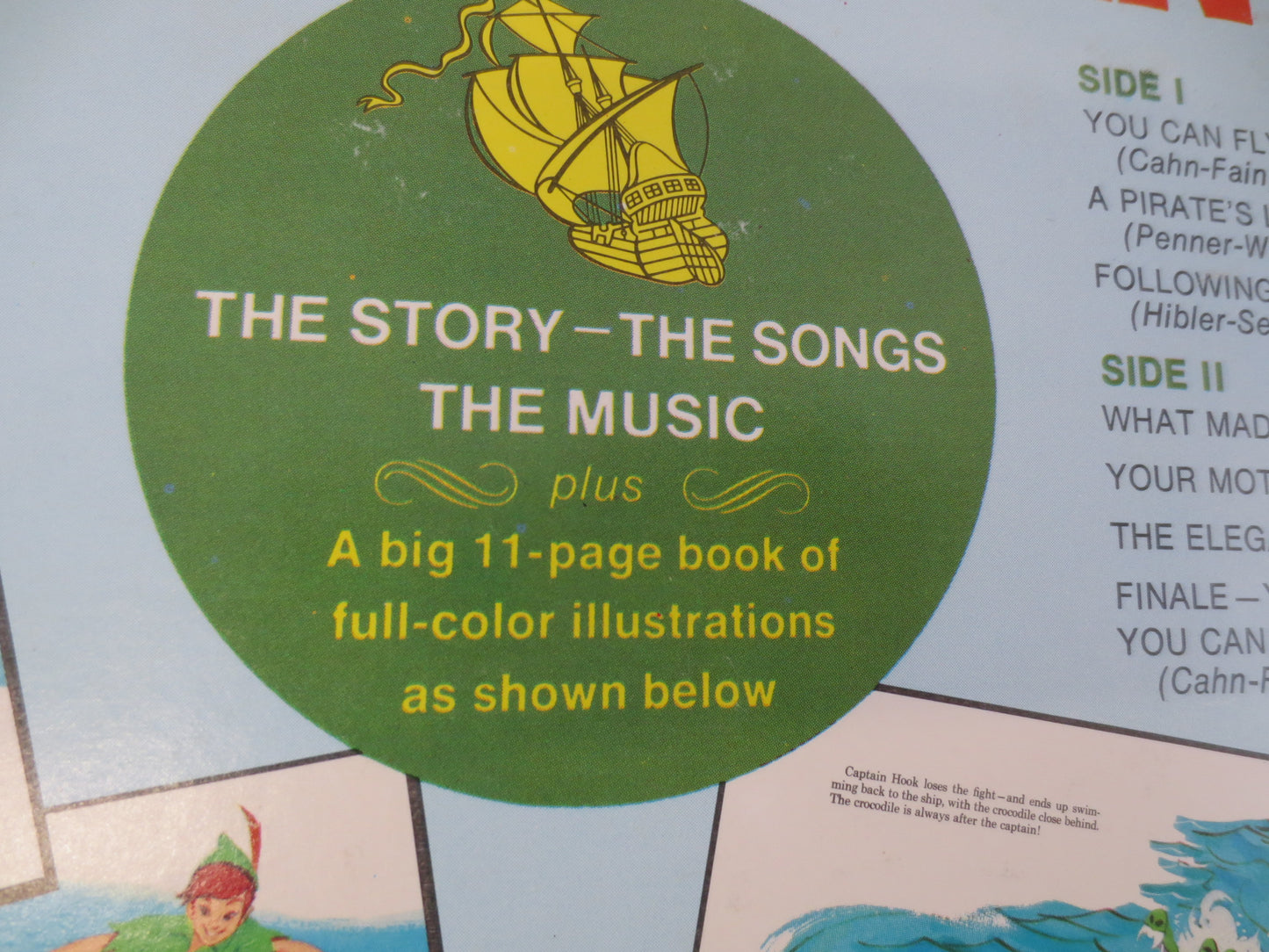 PETER PAN, DISNEY, Disneyland Records, Disney Records, Childrens Records, Disney Album, Disneyland, Vinyl Lp, Vintage Records, 1969 Records