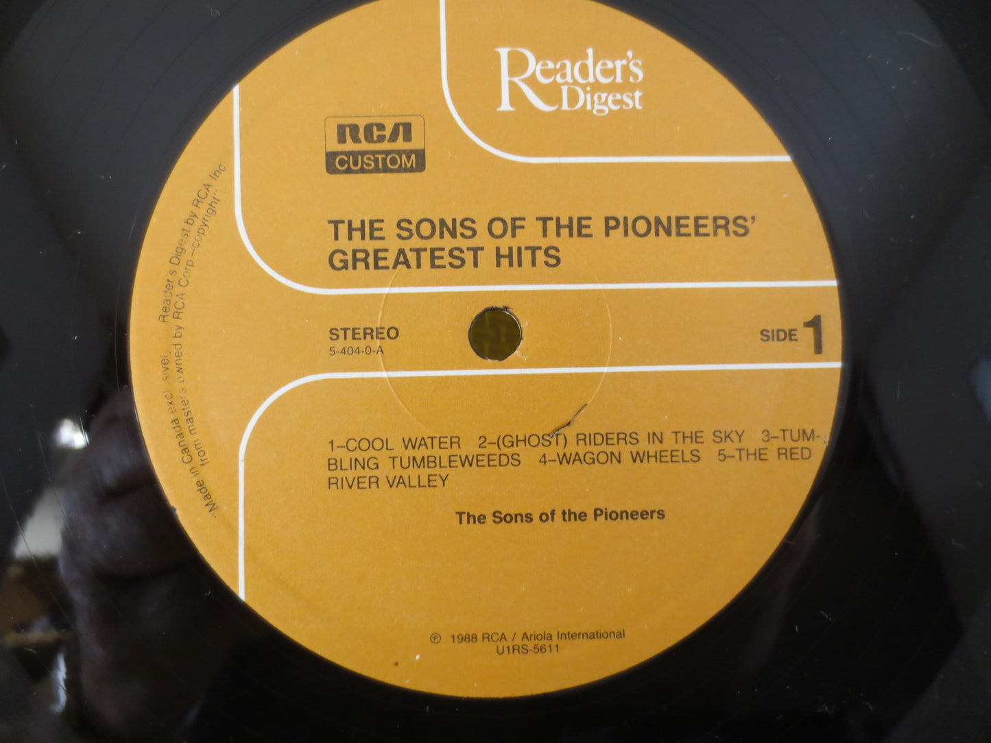 The SONS of the PIONEERS, GREATEST Hits, Cowboy Vinyl, Cowboy Albums, Country Vinyl, Country Album, Cowboy Lp, Vintage Records, 1988 Records