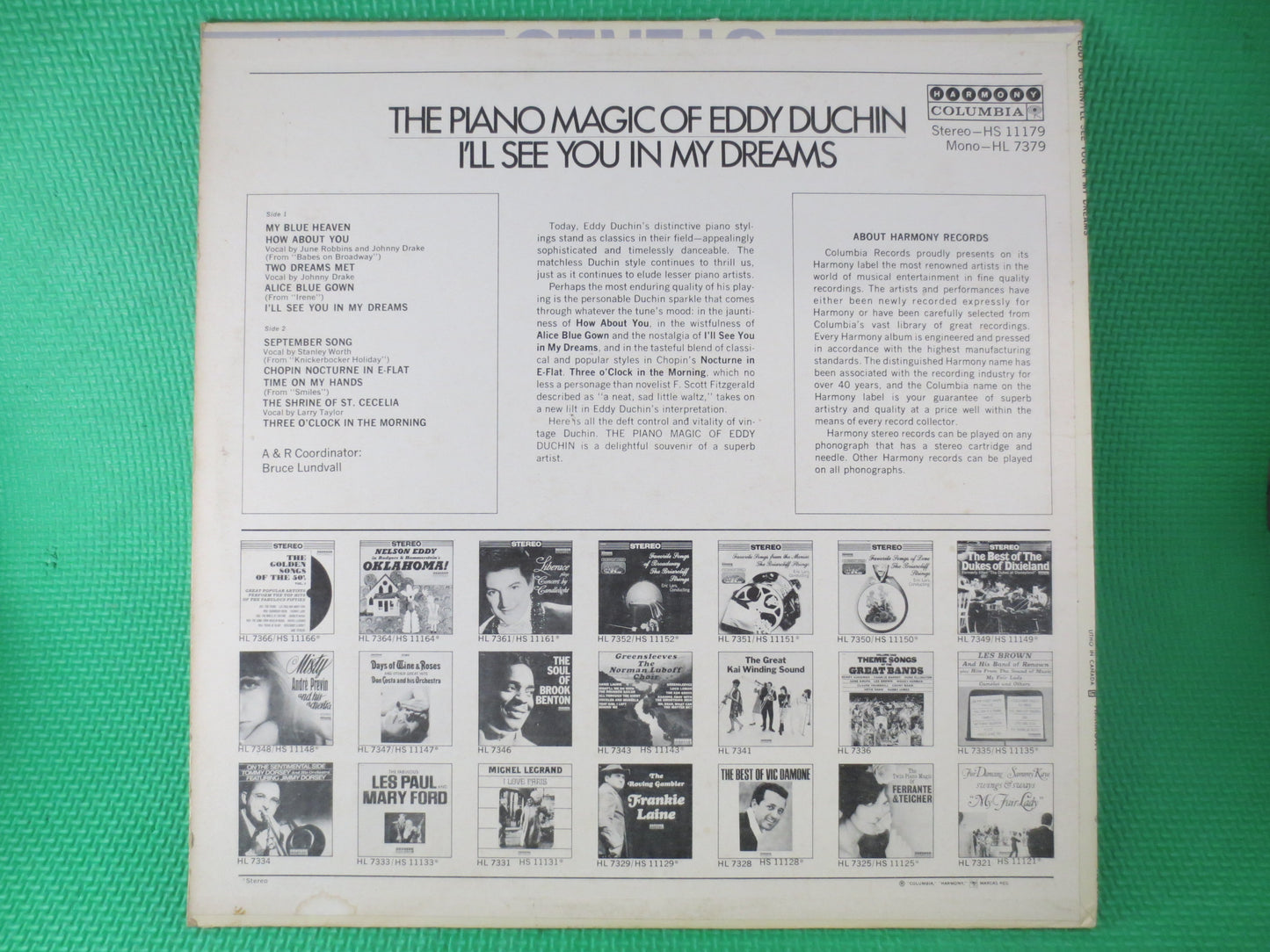 EDDY DUCHIN, Piano MAGIC, Eddy Duchin Records, Eddy Duchin Albums, Eddy Duchin Lp, Piano Album, Piano Record, Vintage Records, 1967 Records