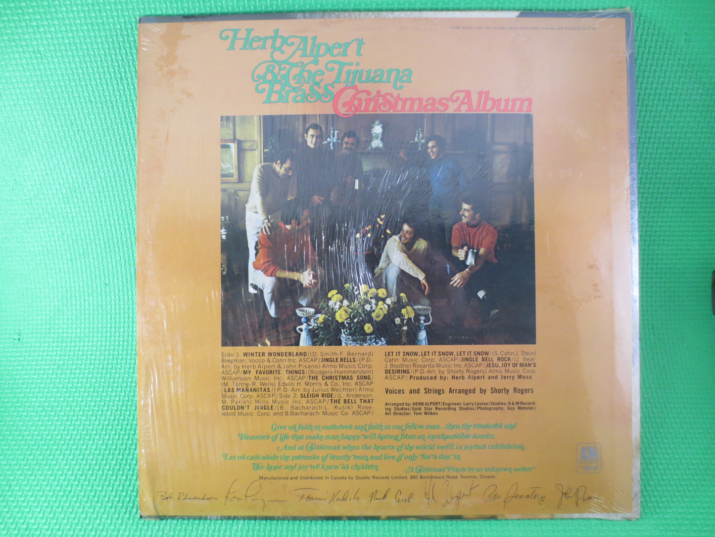 HERB ALPERT Record, CHRISTMAS Album, Herb Alpert Album, Herb Alpert Vinyl, Herb Alpert Lp, Christmas Record, Vintage Records, 1968 Records