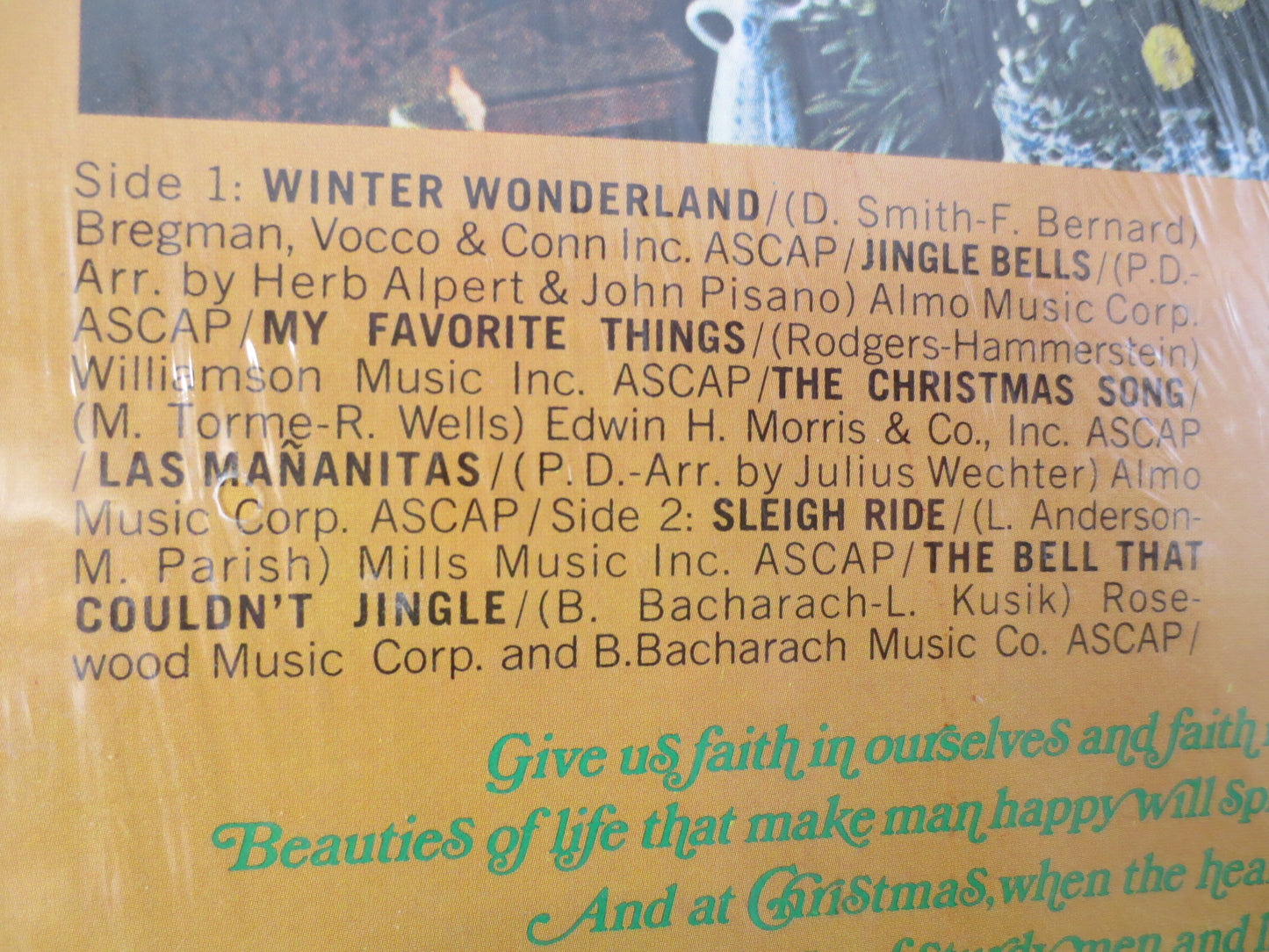 HERB ALPERT Record, CHRISTMAS Album, Herb Alpert Album, Herb Alpert Vinyl, Herb Alpert Lp, Christmas Record, Vintage Records, 1968 Records