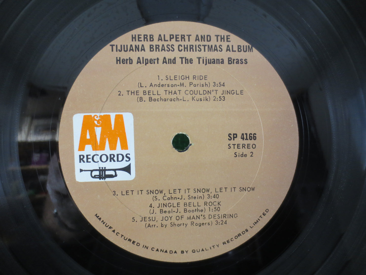 HERB ALPERT Record, CHRISTMAS Album, Herb Alpert Album, Herb Alpert Vinyl, Herb Alpert Lp, Christmas Record, Vintage Records, 1968 Records