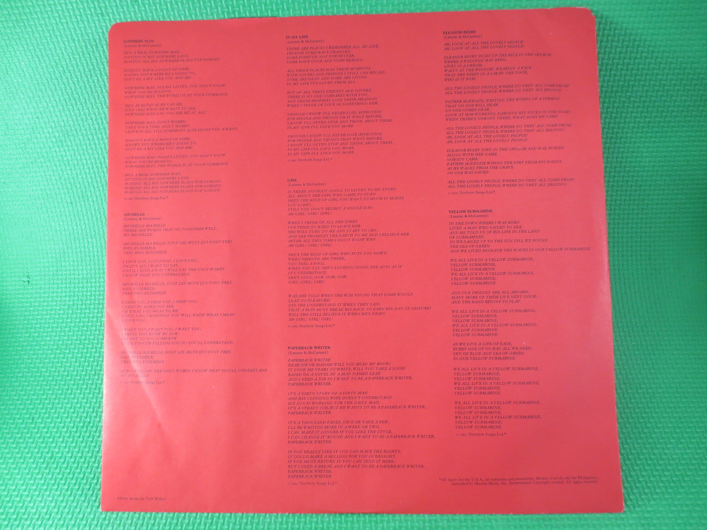 The BEATLES, RED ALBUM, 1962 - 1966, The Beatles Record, The Beatles Album, The Beatles Lp, Vinyl Records, Vintage Records, Vinyl Beatles