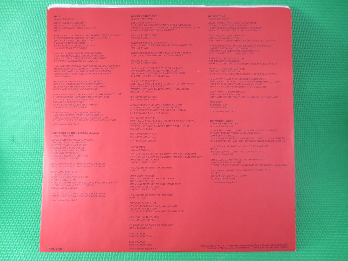 The BEATLES, RED ALBUM, 1962 - 1966, The Beatles Record, The Beatles Album, The Beatles Lp, Vinyl Records, Vintage Records, Vinyl Beatles