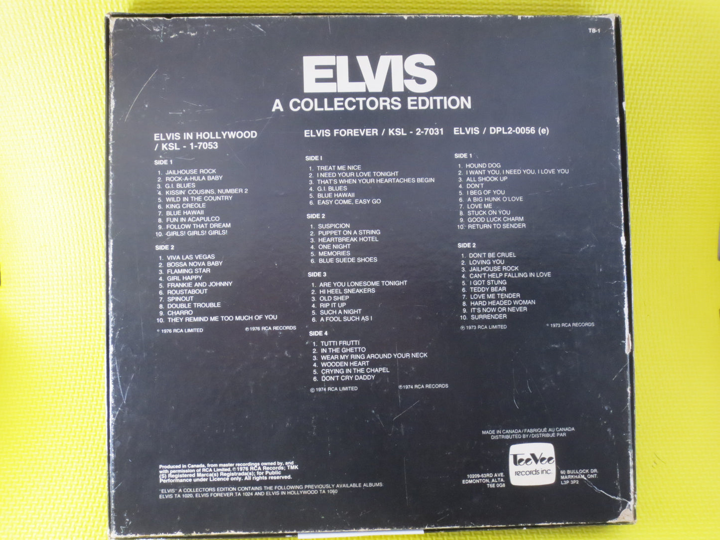 ELVIS PRESLEY, 5 ELVIS Lps, Elvis Presley Lps, Elvis Record, Elvis Vinyl, Elvis Presley Record, Elvis Album, lp, Vintage Record, 1976 Record