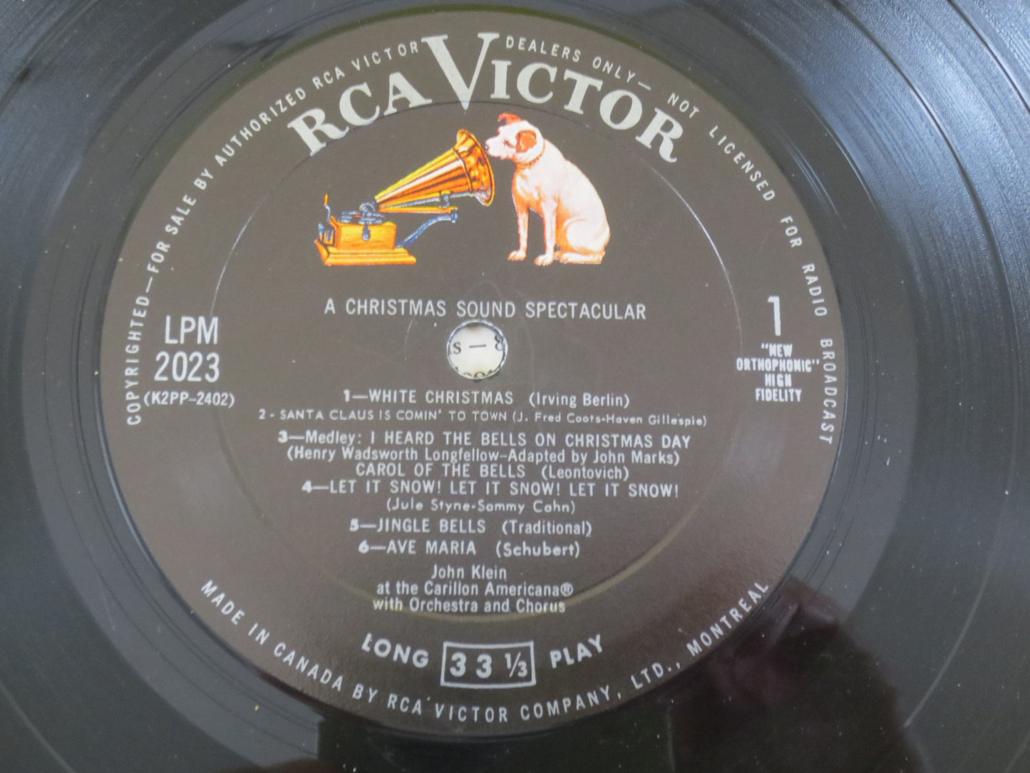 JOHN KLEIN, CHRISTMAS Sound, Spectacular Record, Christmas Record, Christmas Album, Christmas Lp, Christmas Vinyl, Vintage Lp, 1959 Record