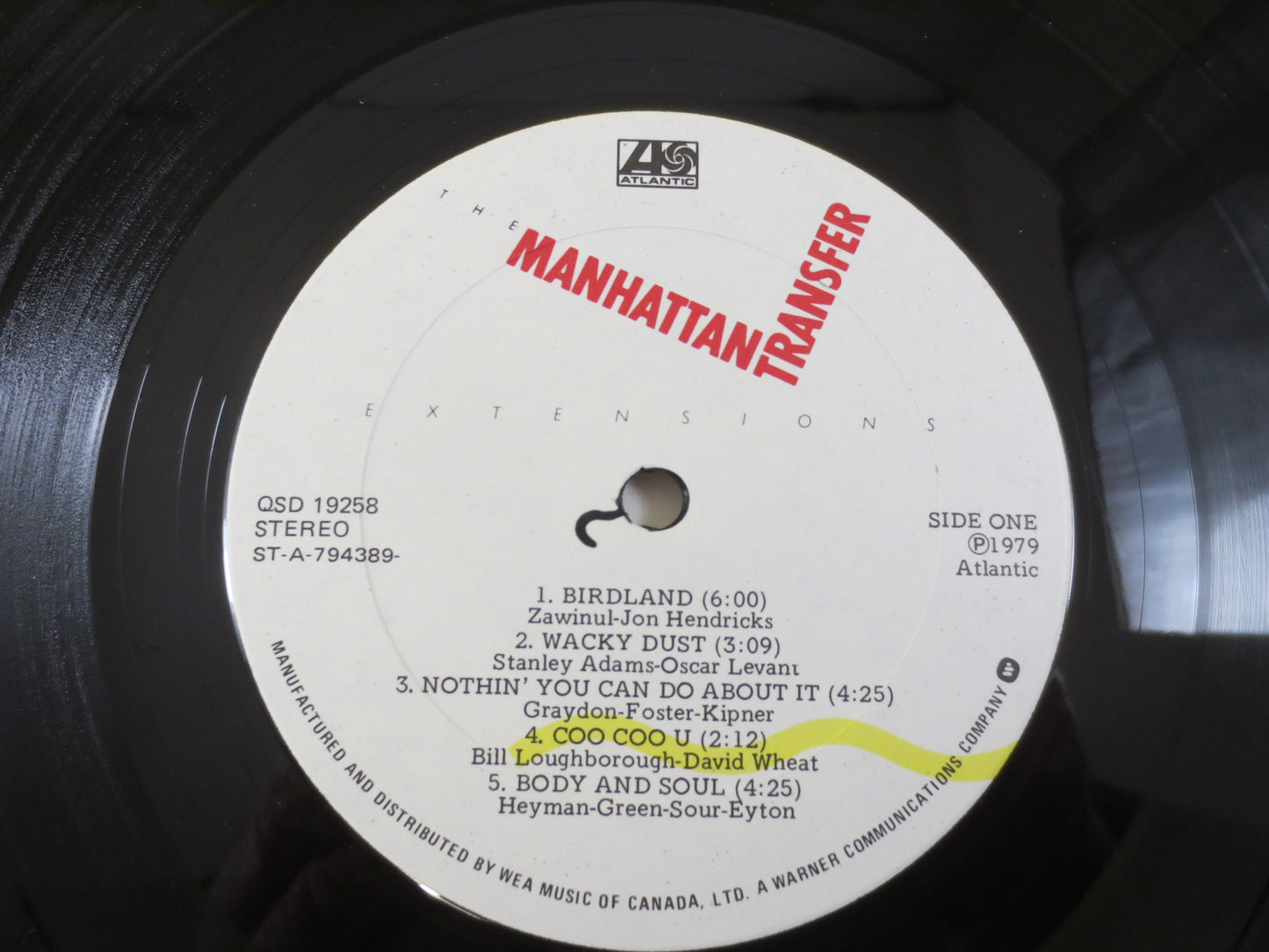 The MANHATTAN TRANSFER, Extensions, Vintage Album, 1979 Record, Vinyl Lp