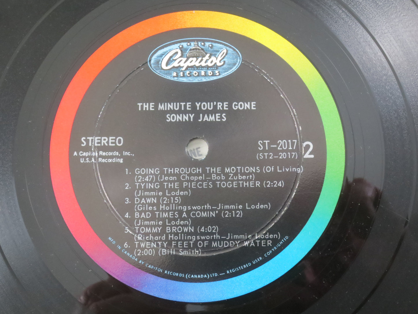 SONNY JAMES, The Minute You're Gone, Sonny James Records, Sonny James Albums, Sonny James lps, Vinyl Albums, Vintage Records, 1963 Record