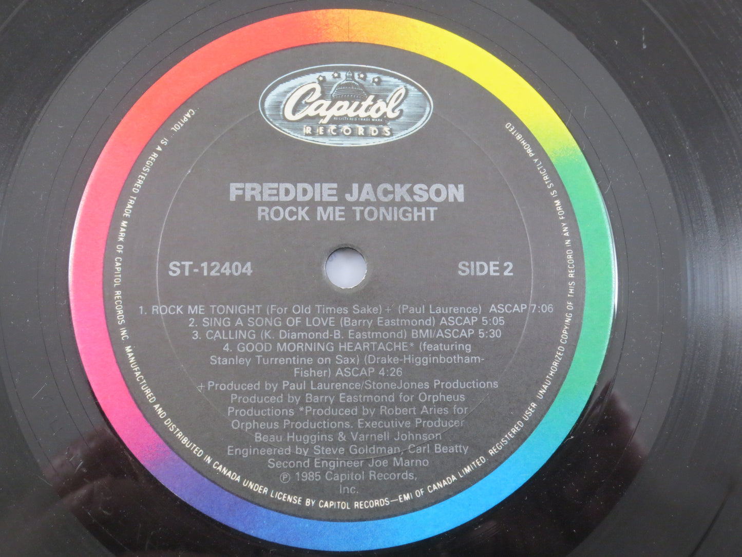 FREDDIE JACKSON, ROCK Me Tonight, Freddie Jackson lps, Freddie Jackson Album, Freddie Jackson Hits, Disco Lps, Vintage Records, 1985 Records
