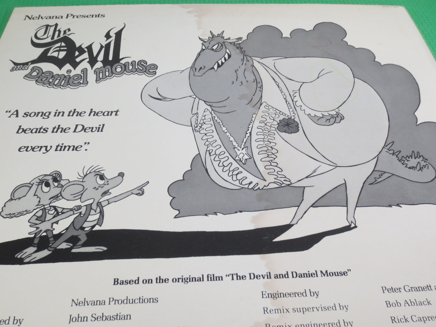 The DEVIL and DANIEL MOUSE, Childrens Records, Kids Records, Kids Albums, lps, Children's Album, John Sebastian, Vintage Record, 1978 Record