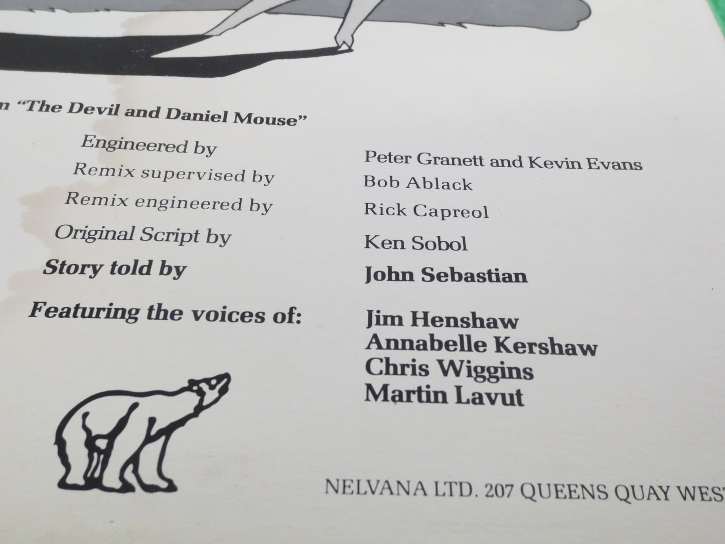 The DEVIL and DANIEL MOUSE, Childrens Records, Kids Records, Kids Albums, lps, Children's Album, John Sebastian, Vintage Record, 1978 Record