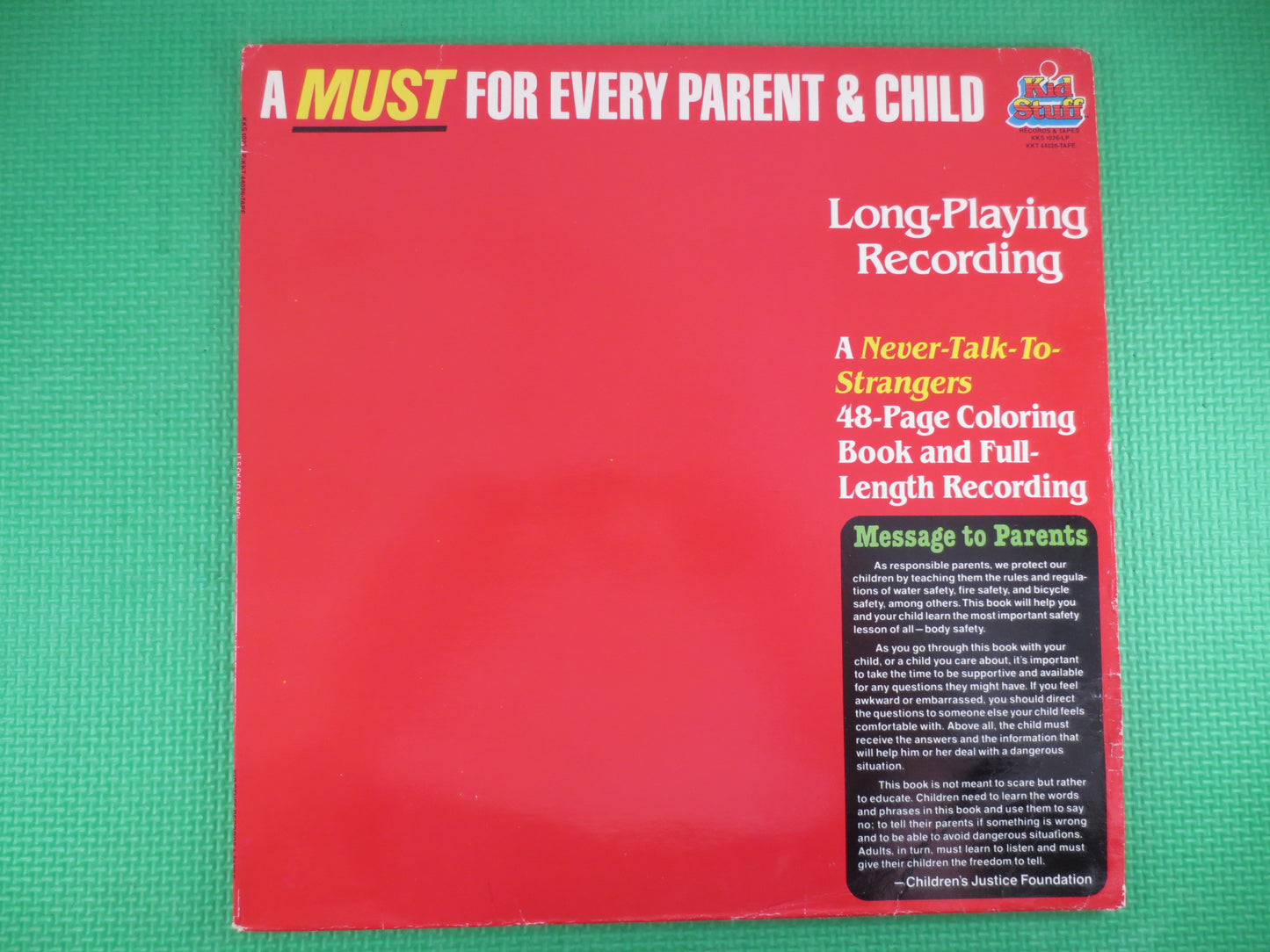 It's OKAY To Say NO!, KIDS Safety Record, Kids Safety Album, Kids Safety Lps, Kids Safety Message, Children Lp, Vintage Records, 1985 Record