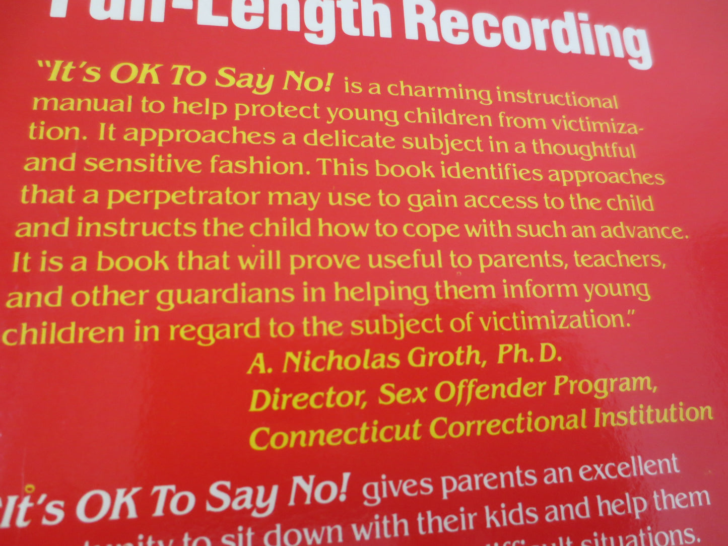 It's OKAY To Say NO!, KIDS Safety Record, Kids Safety Album, Kids Safety Lps, Kids Safety Message, Children Lp, Vintage Records, 1985 Record