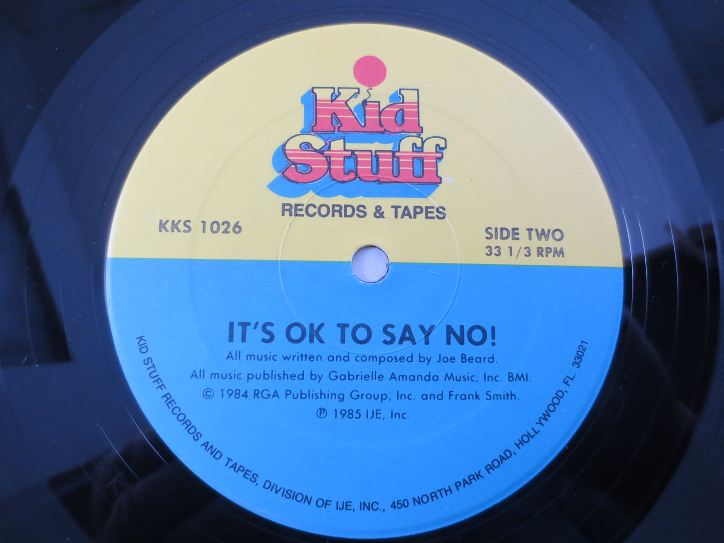 It's OKAY To Say NO!, KIDS Safety Record, Kids Safety Album, Kids Safety Lps, Kids Safety Message, Children Lp, Vintage Records, 1985 Record