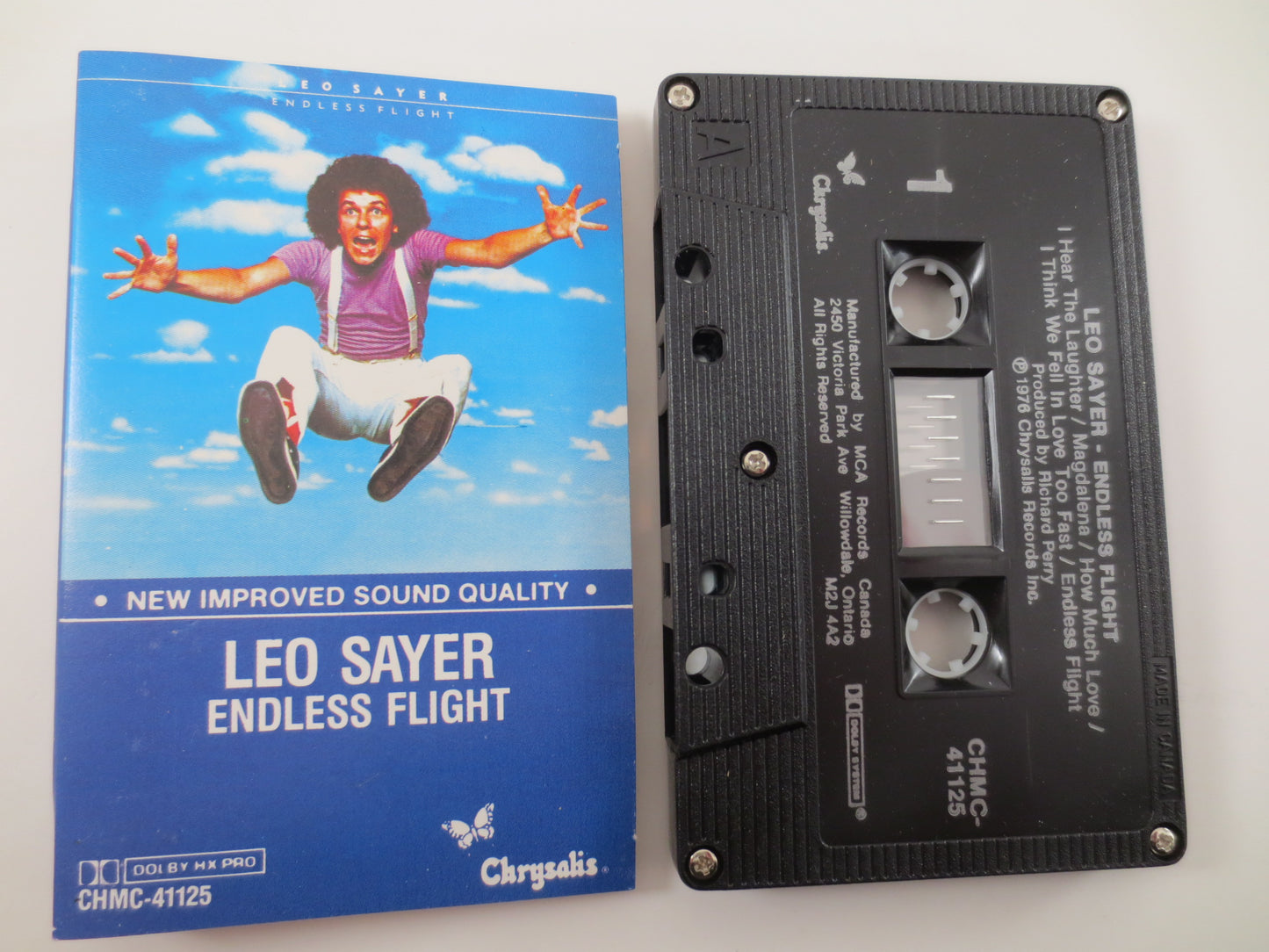 LEO SAYER, ENDLESS Flight, Leo Sayer Tape, Leo Sayer Cassette, Leo Sayer Hits, Leo Sayer Songs, Disco Tape, Cassette Tape, 1976 Cassette
