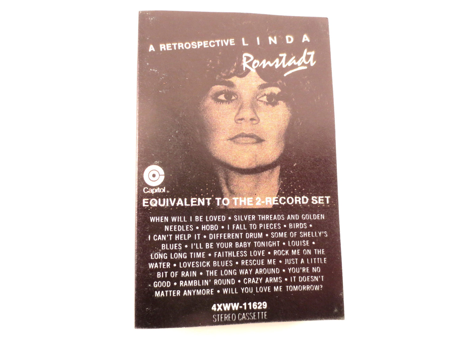 LINDA RONSTADT, A RETROSPECTIVE, Linda Ronstadt Tape, Linda Ronstadt Hits, Linda Ronstadt Album, Country Tape, Cassette Tape, 1977 Cassette