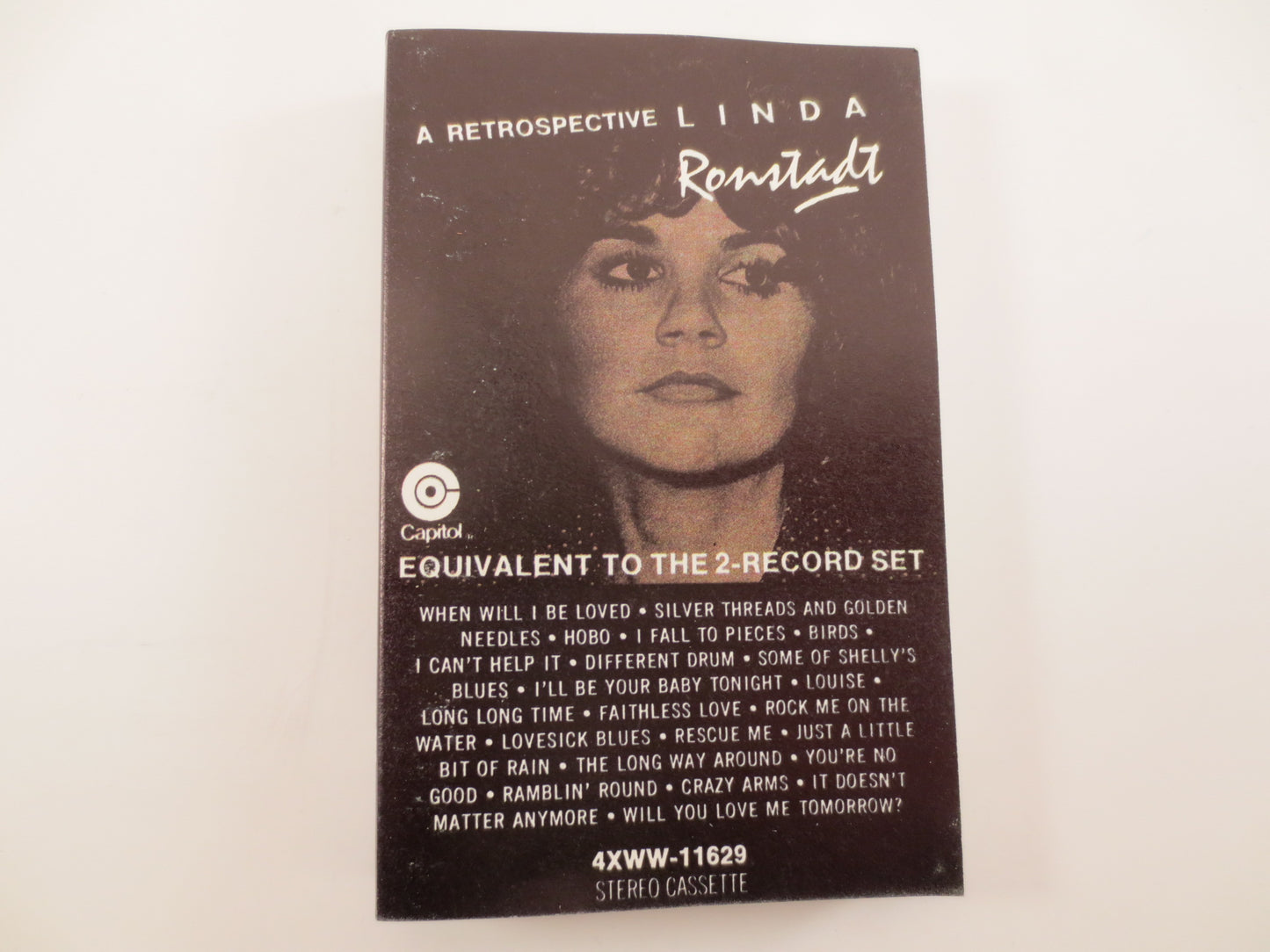LINDA RONSTADT, A RETROSPECTIVE, Linda Ronstadt Tape, Linda Ronstadt Hits, Linda Ronstadt Album, Country Tape, Cassette Tape, 1977 Cassette