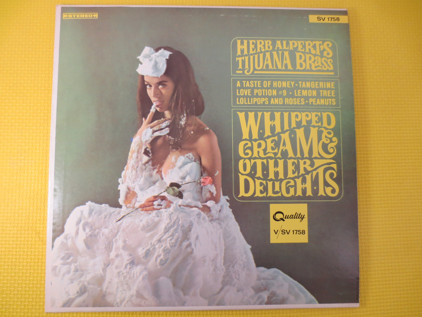 HERB ALPERT, WHIPPED Cream, Herb Alpert Record, Herb Alpert Album, Herb Alpert Vinyl, Herb Alpert Lp, Vintage Vinyl, Vintage Records, 1965 Records