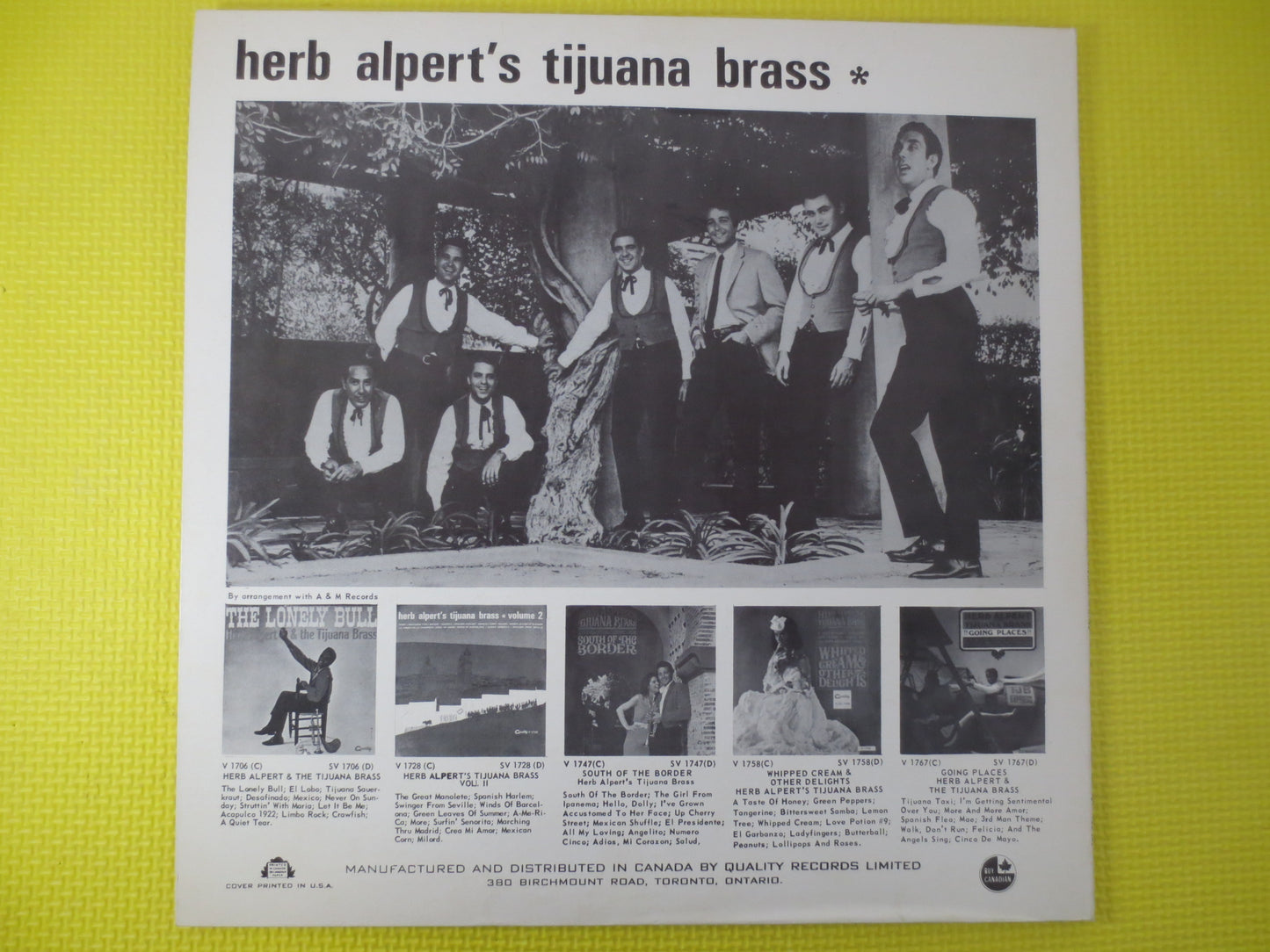 HERB ALPERT, WHIPPED Cream, Herb Alpert Record, Herb Alpert Album, Herb Alpert Vinyl, Herb Alpert Lp, Vintage Vinyl, Vintage Records, 1965 Records