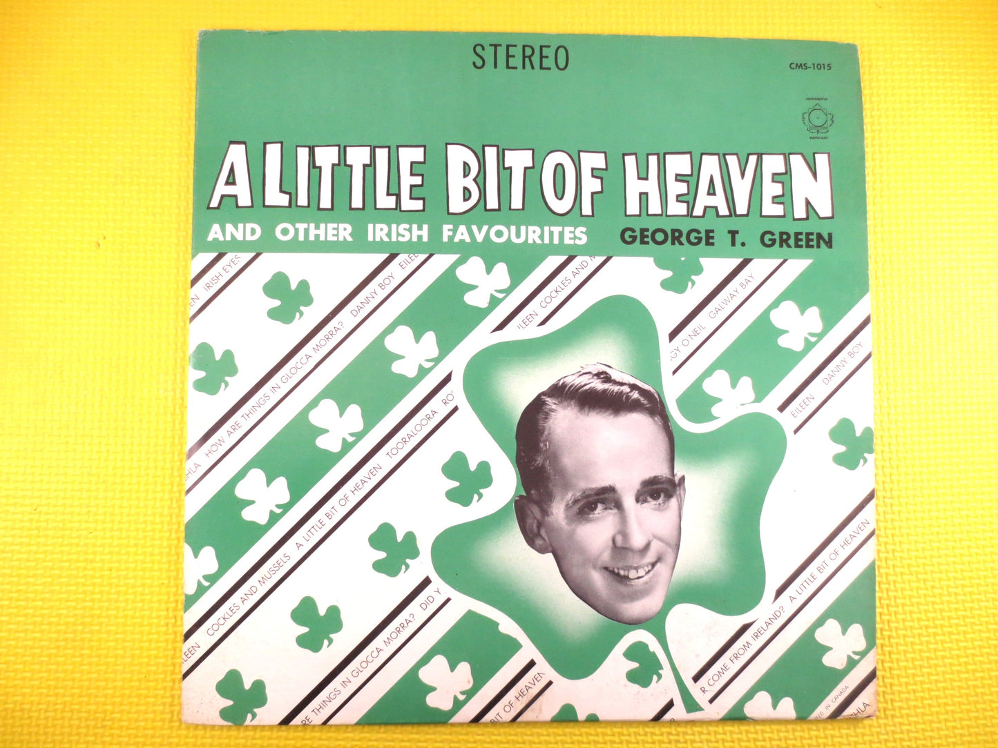 GEORGE T GREEN, IRISH Favorites, Irish Music Record, Irish Songs, Irish Music Albums, Irish Music lps, Irish, Vintage Records, 1967 Records