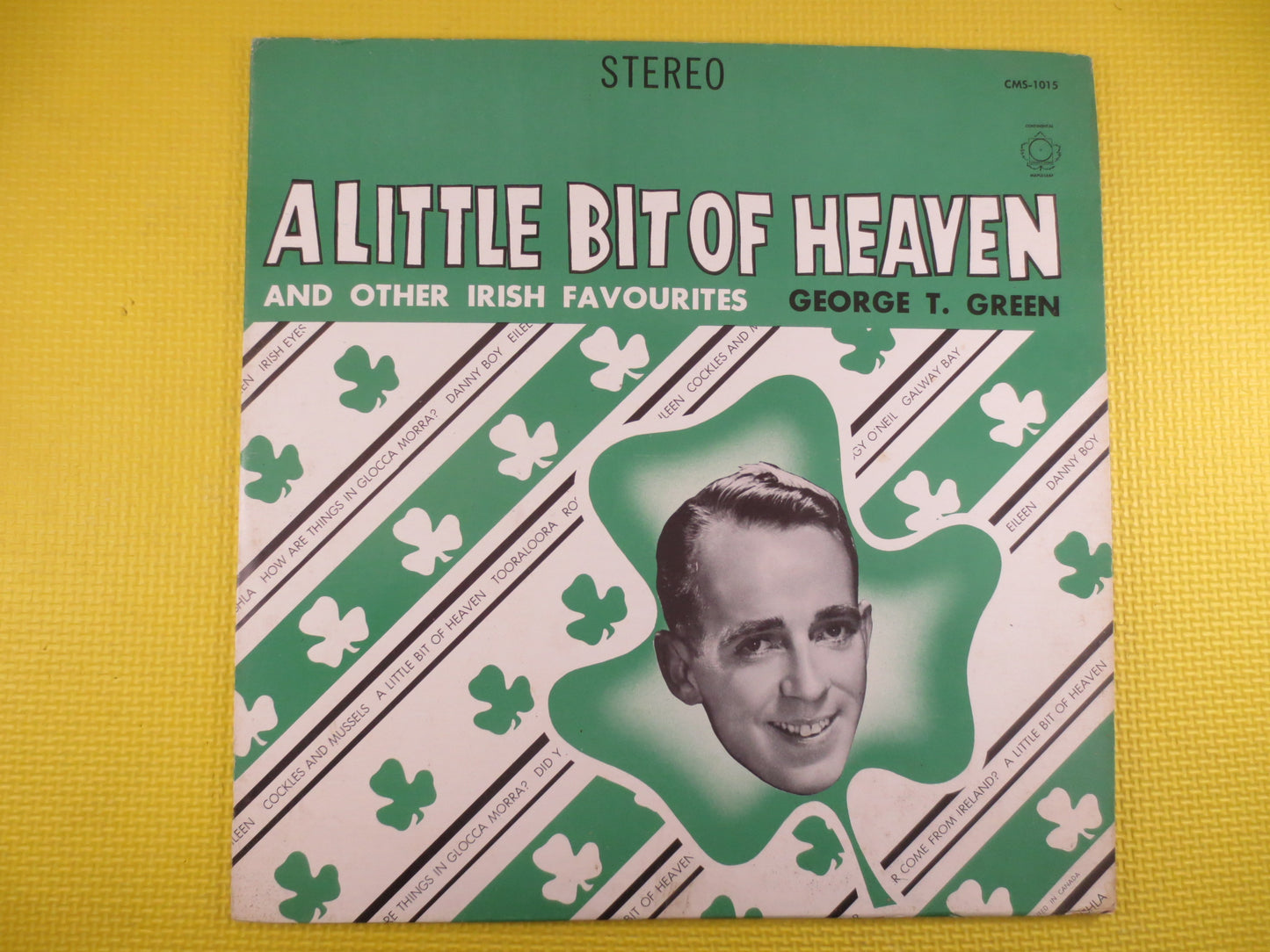 GEORGE T GREEN, IRISH Favorites, Irish Music Record, Irish Songs, Irish Music Albums, Irish Music lps, Irish, Vintage Records, 1967 Records