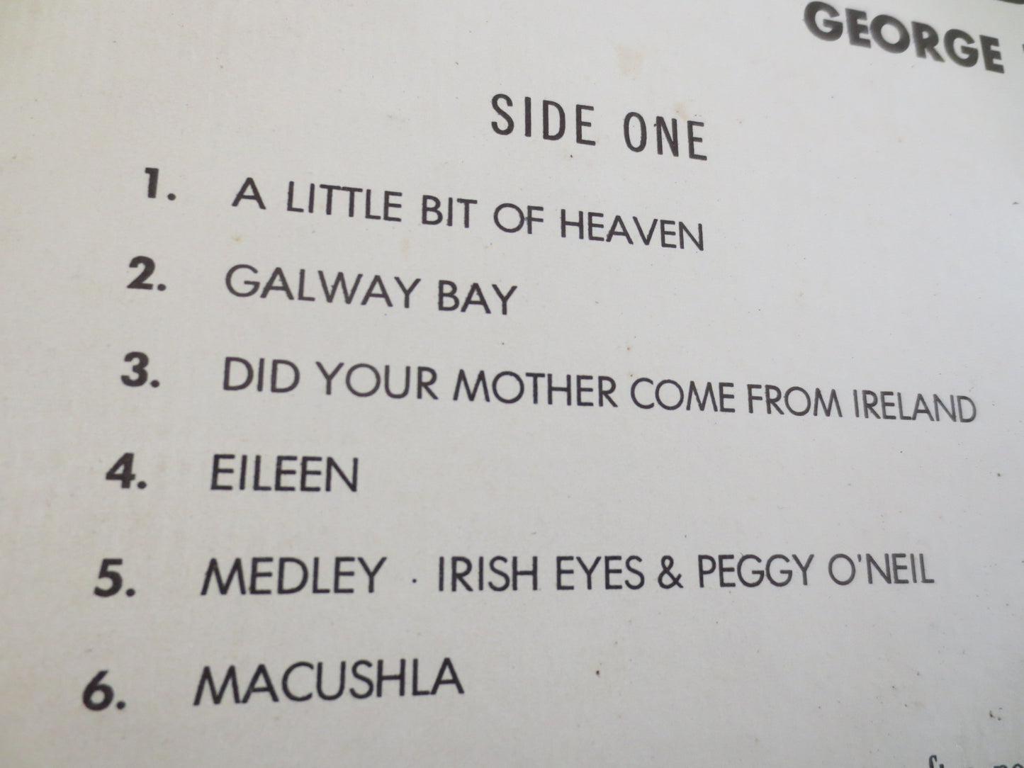 GEORGE T GREEN, IRISH Favorites, Irish Music Record, Irish Songs, Irish Music Albums, Irish Music lps, Irish, Vintage Records, 1967 Records